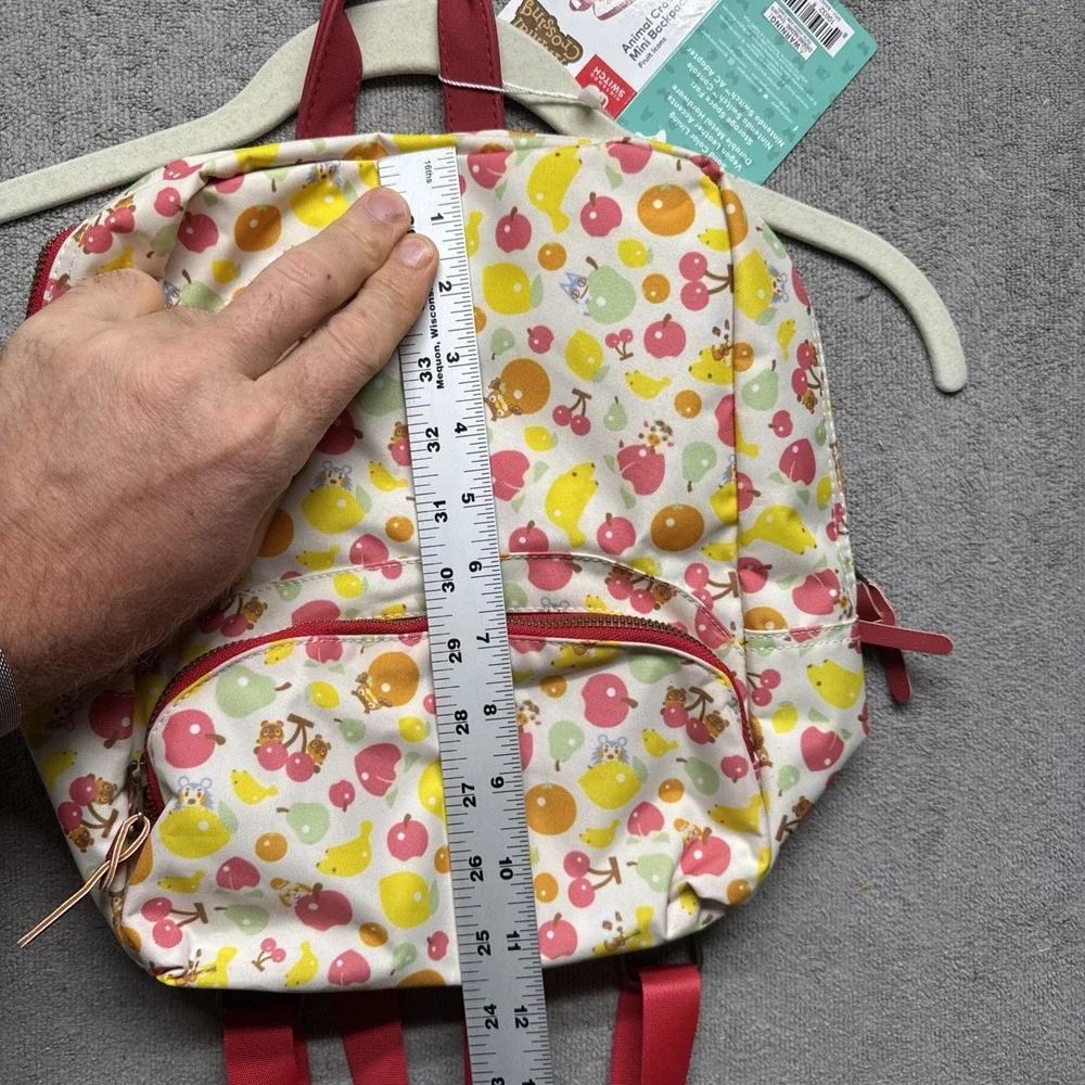 Nintendo Switch Animal Crossing Mini Backpack Fruit Icons Travel Case Video Game